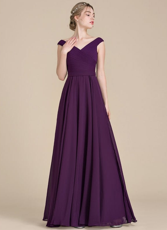 Robe Chic Éventail Violet - gallery 2