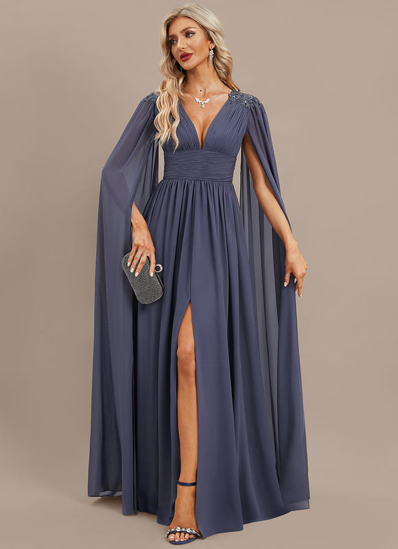 Robe Chic Longue Drapée - gallery 4