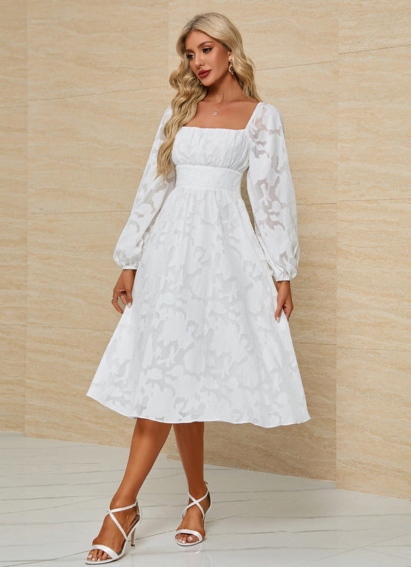 Robe Chic Blanche Aérée - gallery 3