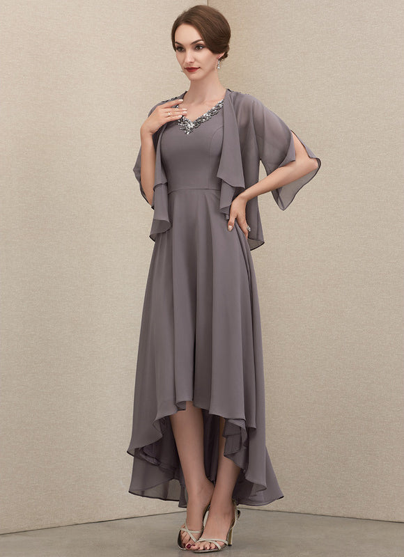 Robe Chic Couture Grise - gallery 2