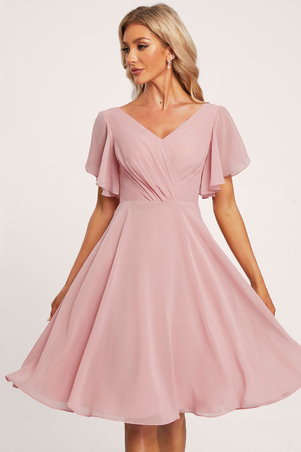 Robe Chic Chiffon Poudré - gallery 2