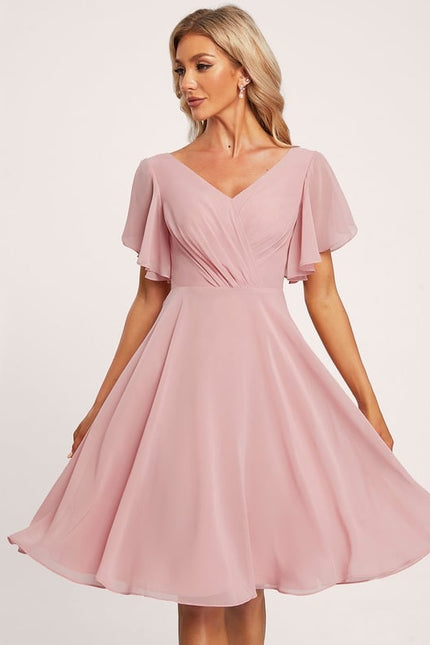 Robe Chic Chiffon Rosé - gallery 2