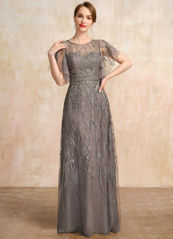 Robe Chic Grise Éthérée - gallery 4