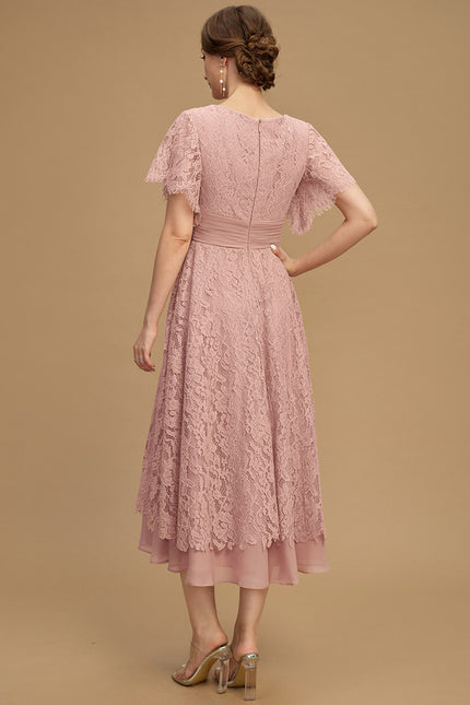 Robe Chic Dentelle Molletonnée - gallery 2