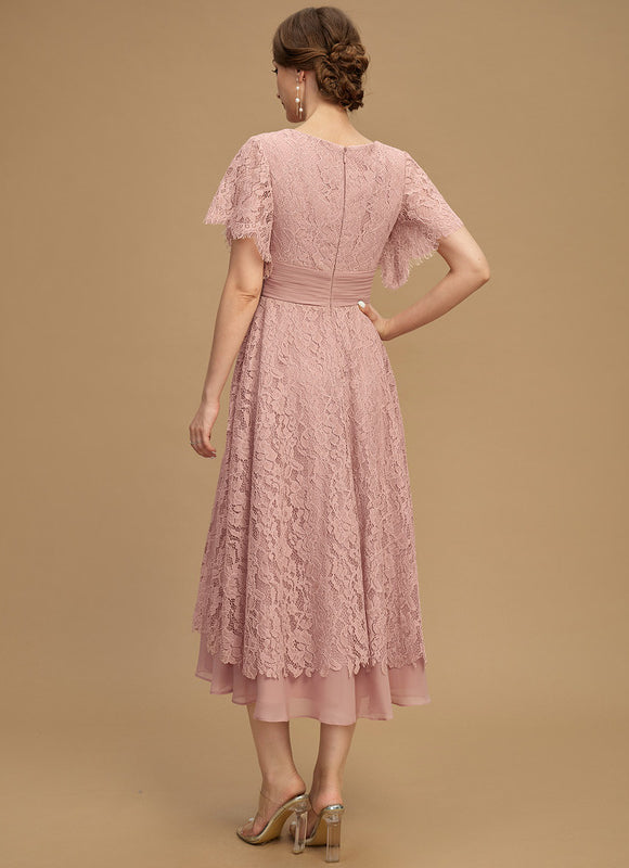 Robe Chic Dentelle Molletonnée - gallery 2