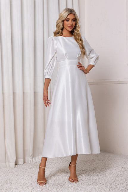 Robe Chic Blanche Pour Mariage - gallery 2
