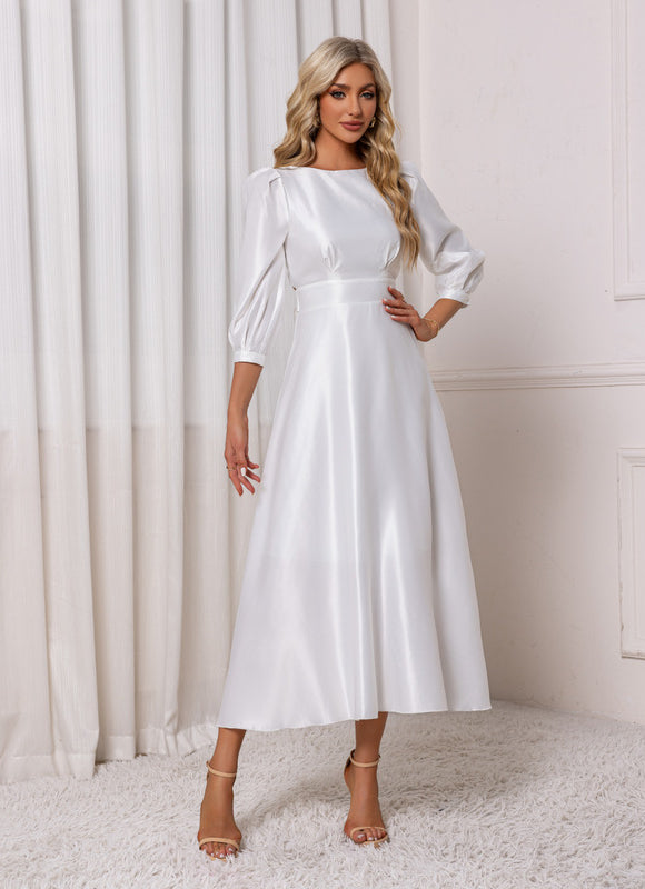 Robe Chic Blanche Pour Mariage - gallery 2