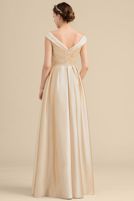 Robe Chic Satin Bordeaux Ajustée - gallery 2