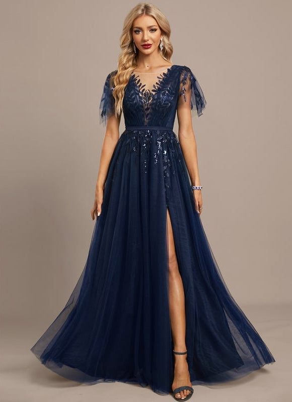 Robe Chic Écarlate Ornée