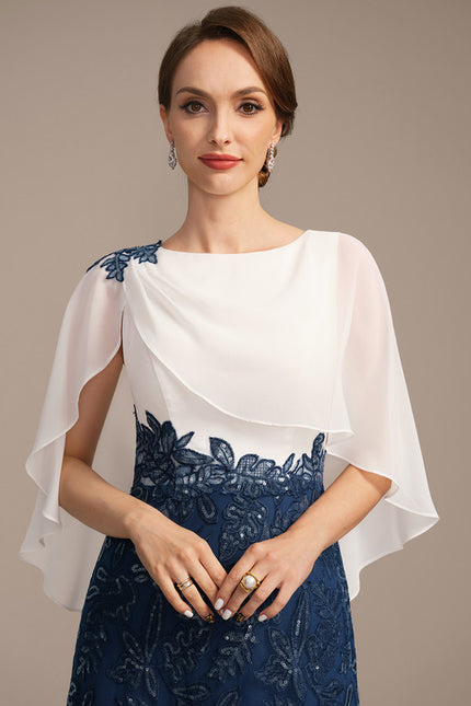 Robe Chic Bleu Marine Et Blanc - gallery 1
