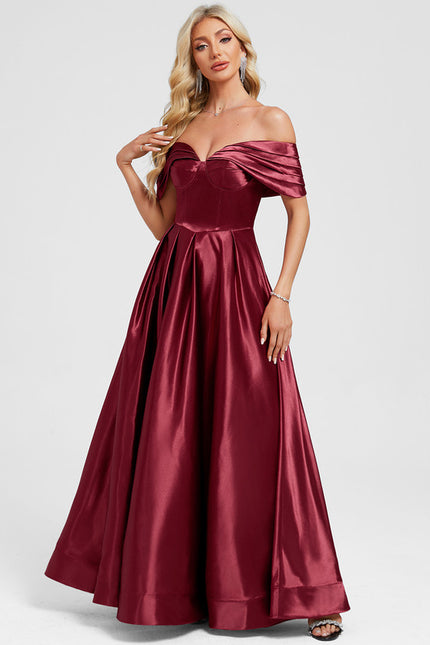 Robe Chic Bordeaux Élégante - gallery 2