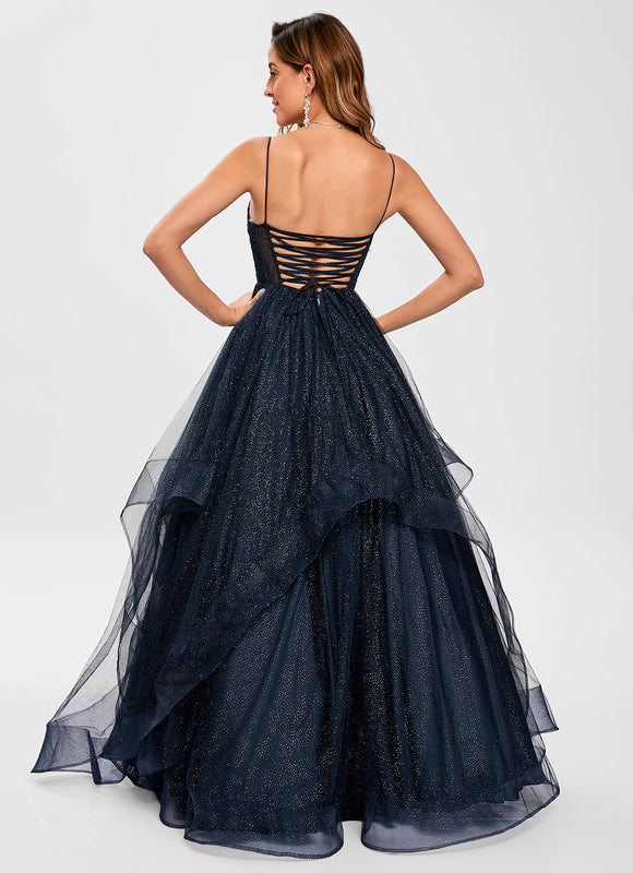 Robe Chic Glamour Tulle Longueur - gallery 4