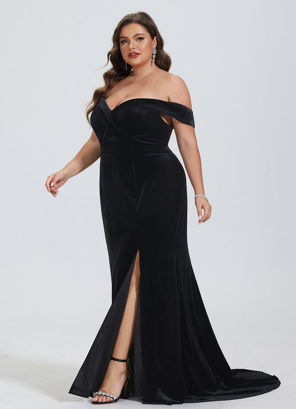 Robe Chic Velours Noire - gallery 6