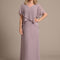 Robe Chic Longue Mauve Élégante