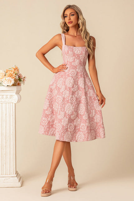 Robe Chic Fleurie Rose