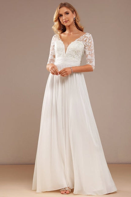 Robe Chic Vaporeuse Écrue - gallery 3