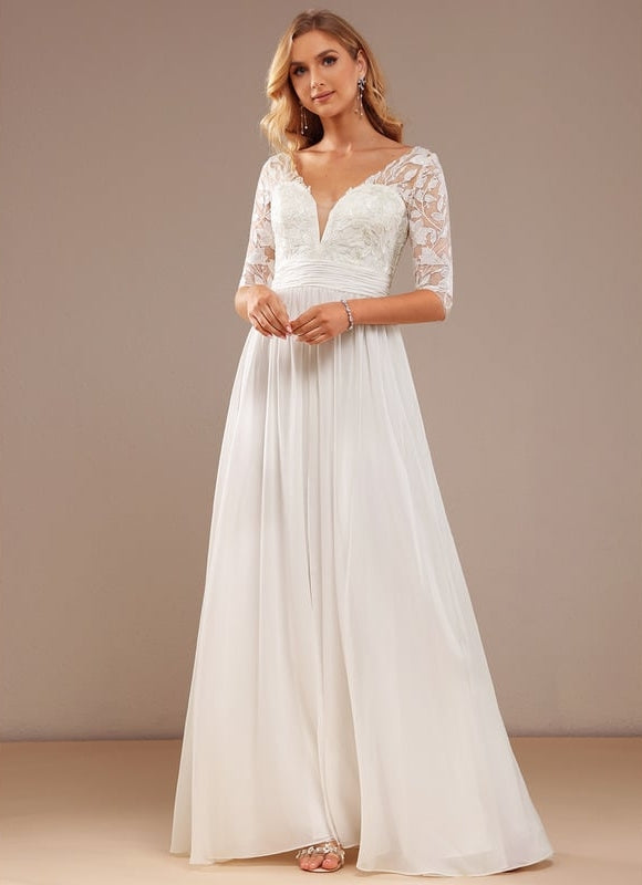 Robe Chic Vaporeuse Écrue - gallery 3