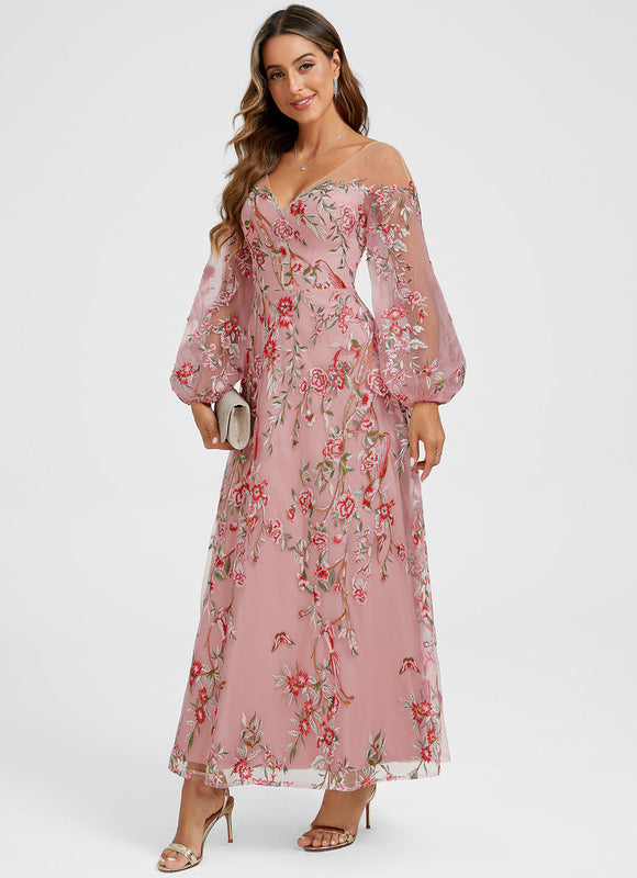 Robe Chic Noire Florale - gallery 6