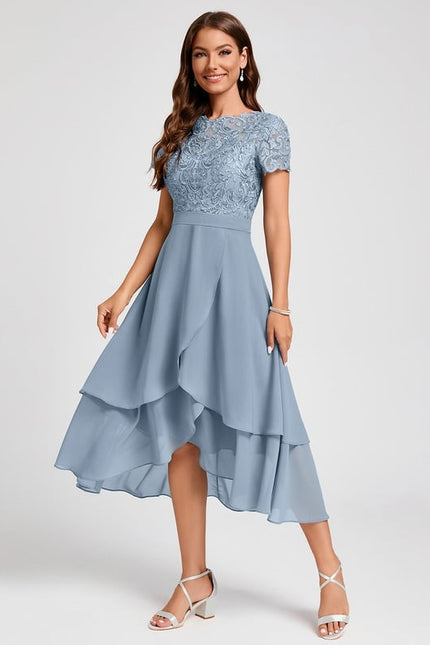 Robe Chic Bleu Cascade