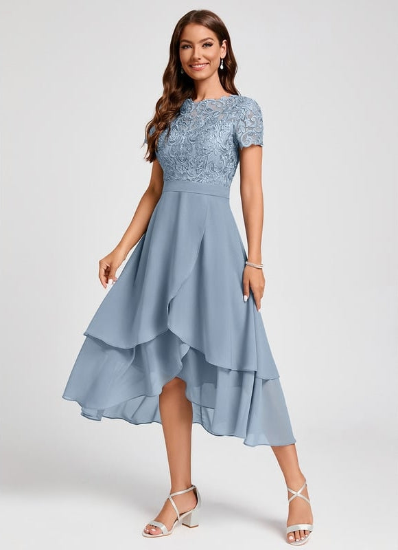 Robe Chic Bleu Cascade