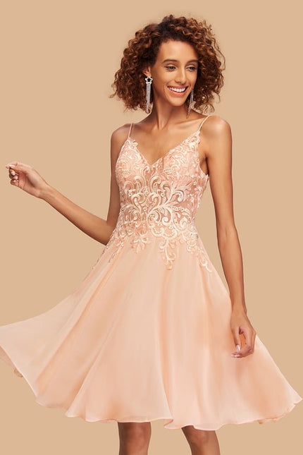 Robe Chic Ailée Pêche