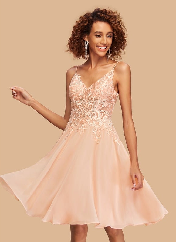 Robe Chic Ailée Pêche