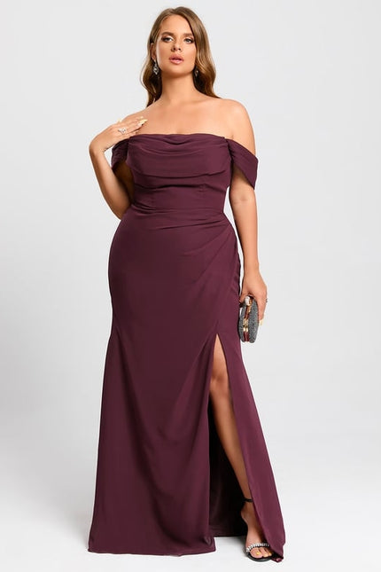 Robe Chic Violet Élégant - gallery 7