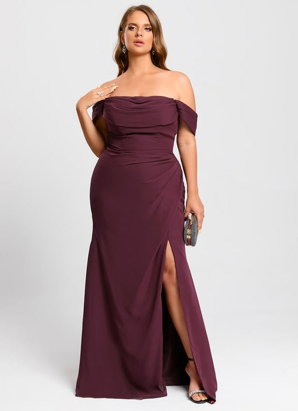 Robe Chic Violet Élégant - gallery 7