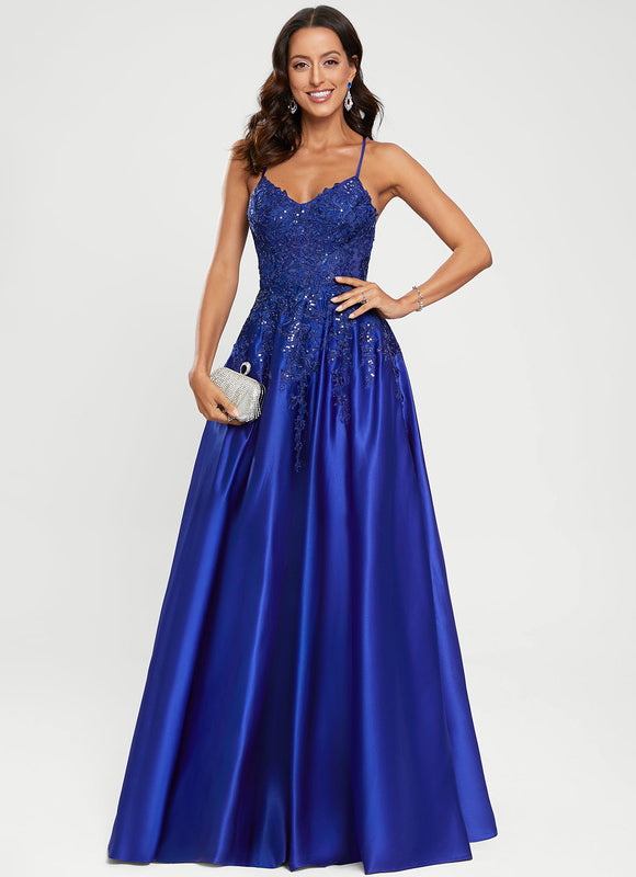 Robe Chic Éclat Azur Satiné - gallery 9