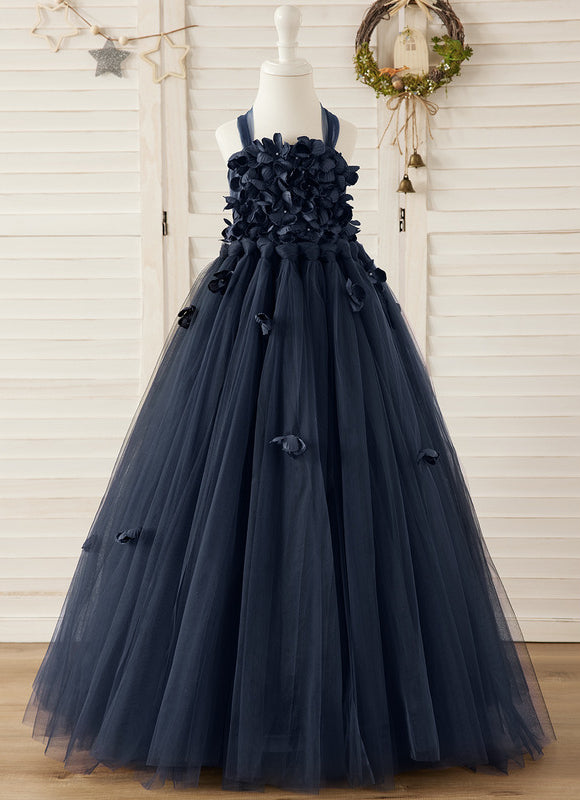 Robe Chic Bleu Nuit Princesse Tulle