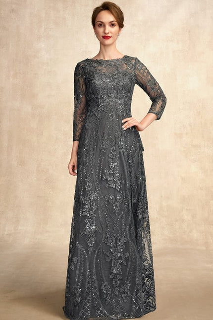 Robe Chic Dentelle Charbon - gallery 8