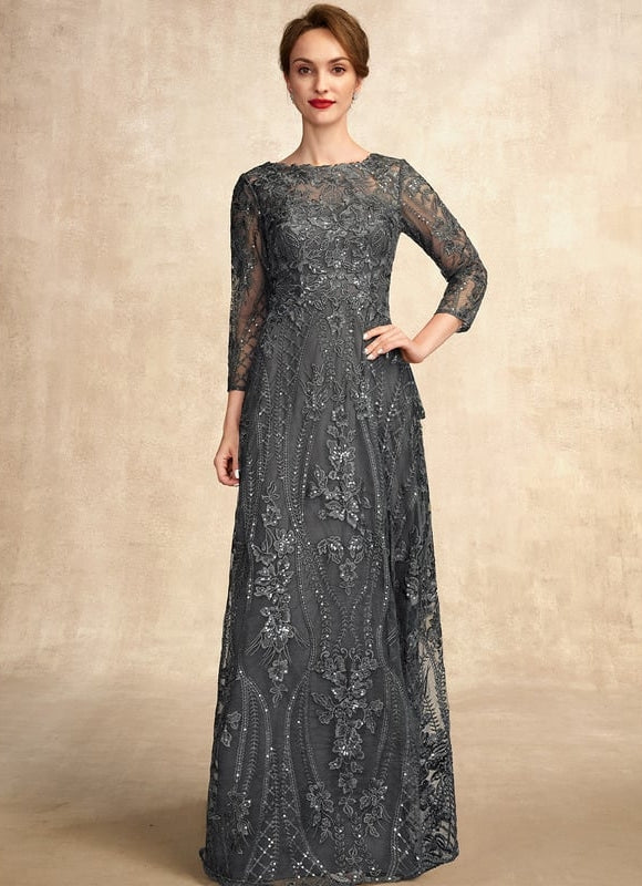 Robe Chic Dentelle Charbon - gallery 8