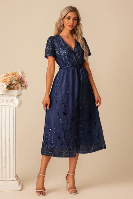 Robe Chic Cocktail Pailletée - gallery 6
