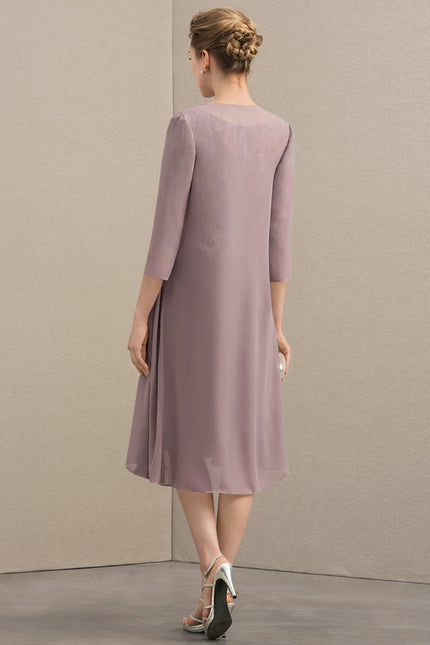 Robe Chic Élégance Plumée - gallery 7