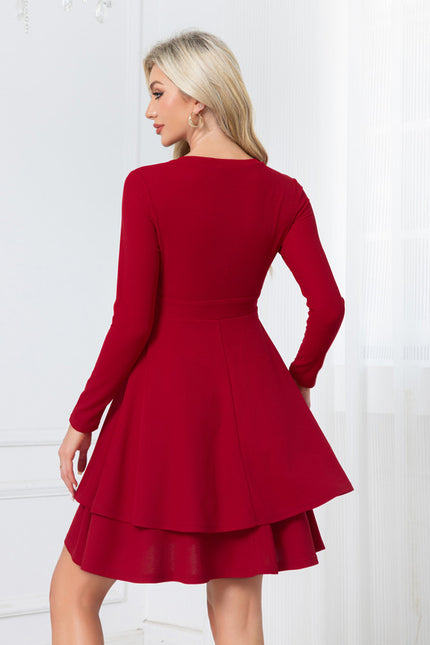 Robe Chic Vaporeuse Rouge - gallery 1