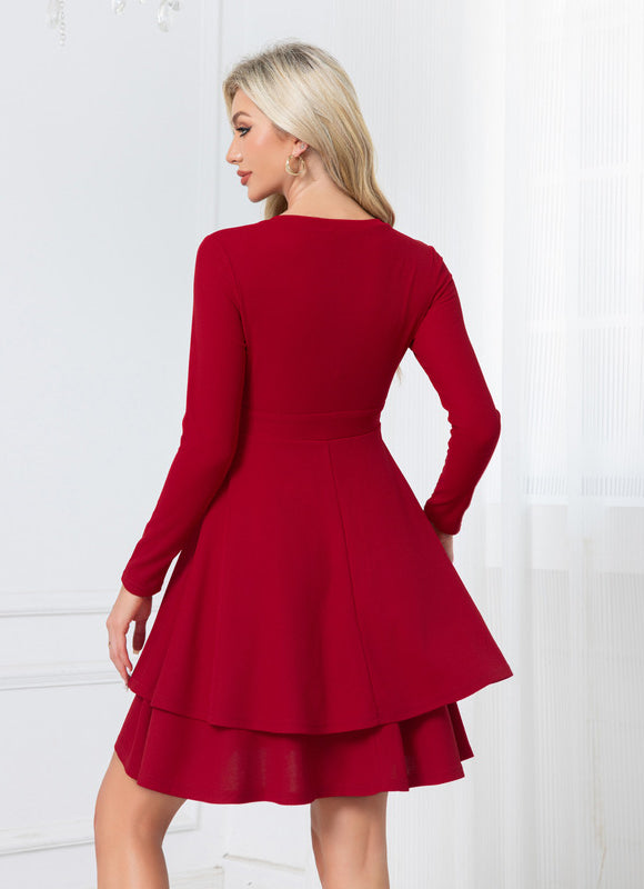 Robe Chic Vaporeuse Rouge - gallery 1