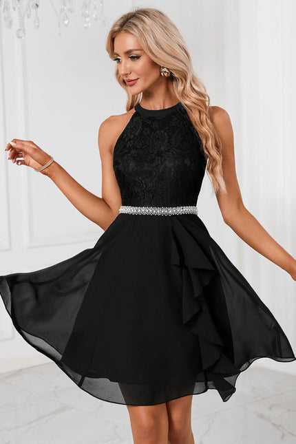 Robe Chic Noir Flottante - gallery 5