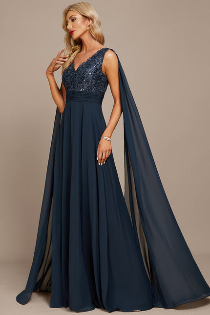 Robe Chic Longue Émeraude Élégante - gallery 1