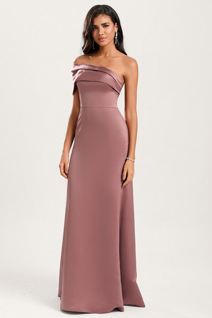 Robe Chic Satinée Rose - gallery 1