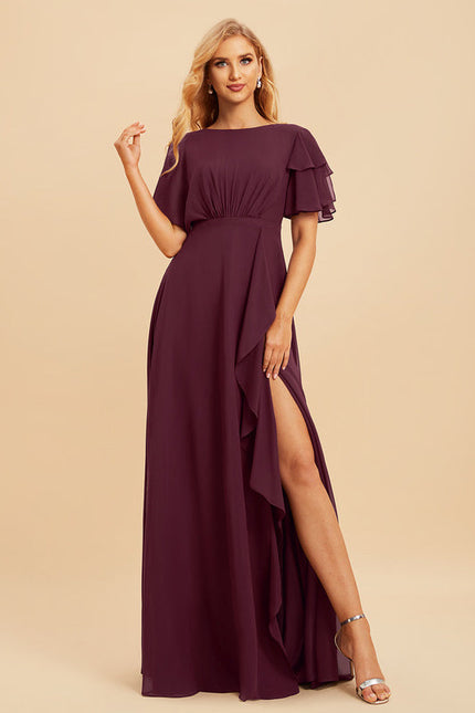 Robe Chic Mousseline Drapée - gallery 5