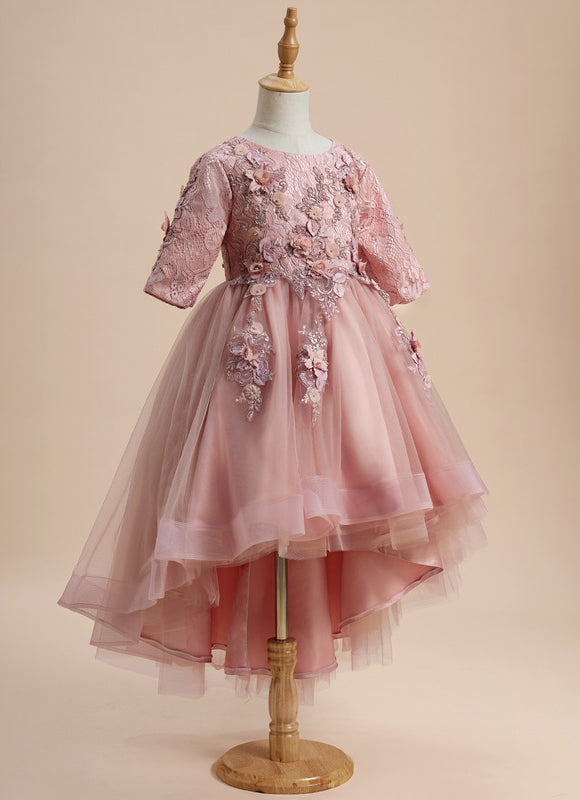 Robe Chic Tulle Rose 3D