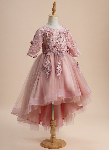 Robe Chic Tulle Rose 3D