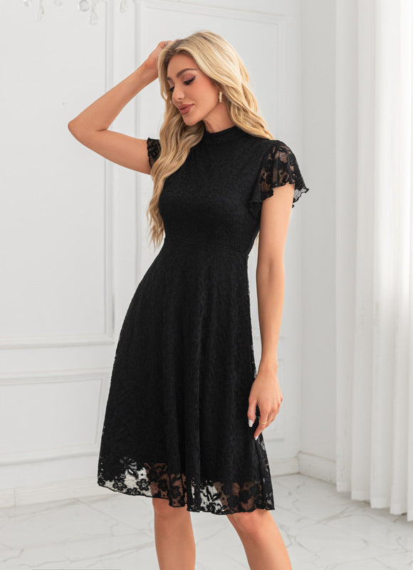 Robe Chic Dentelle Grise - gallery 1