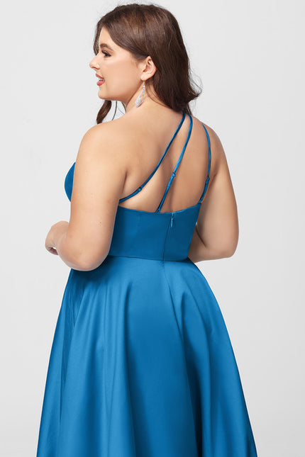 Robe Chic Satin Azur Éclatant - gallery 8