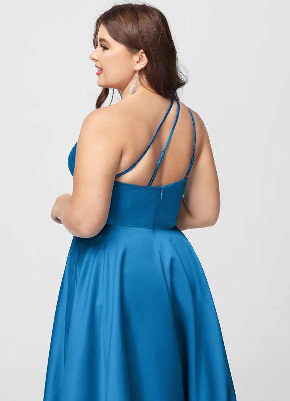 Robe Chic Satin Azur Éclatant - gallery 8