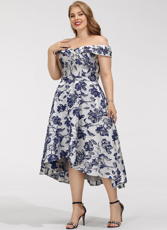Robe Chic Fleur Satinée Élégante - gallery 6
