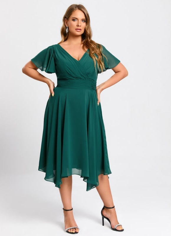 Robe Chic Asymétrique Vaporeuse - gallery 9