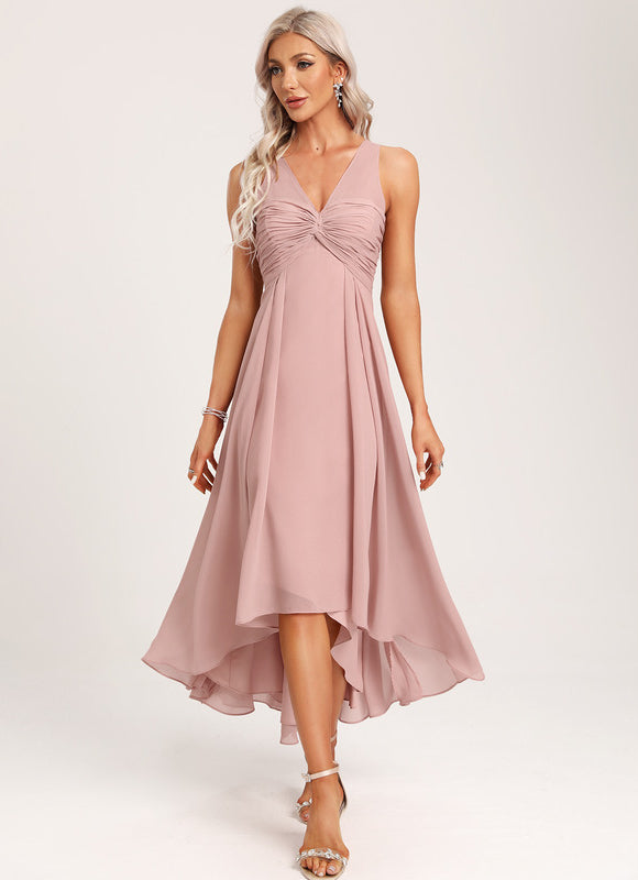 Robe Chic Mousseline Asymétrique