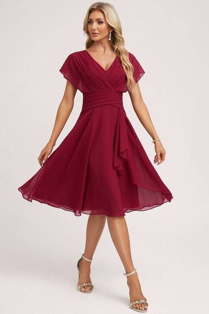 Robe Chic Bleu Élégance Flottante - gallery 3