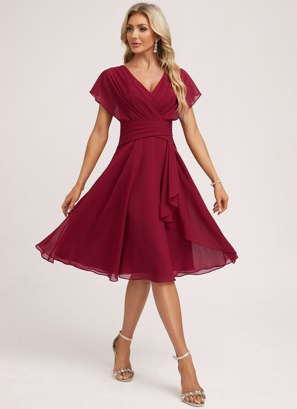 Robe Chic Bleu Élégance Flottante - gallery 3